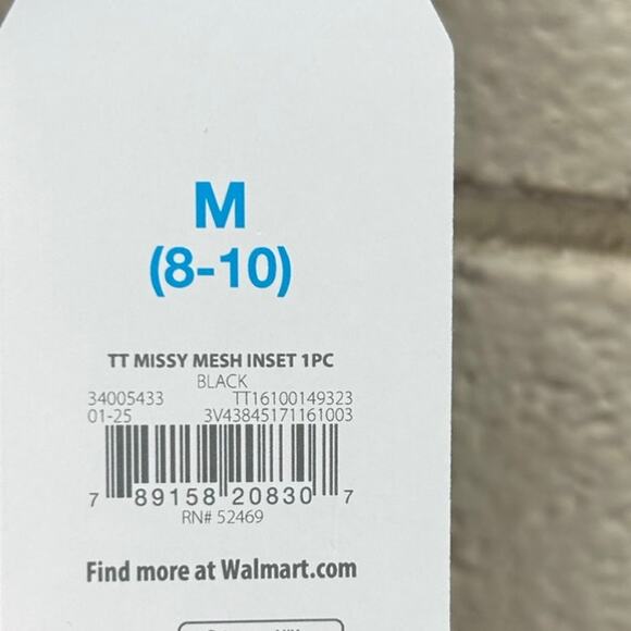 Time and Tru Women's and Women's Twist Knot One Piece Swimsuit size M NWT - Picture 7 of 7